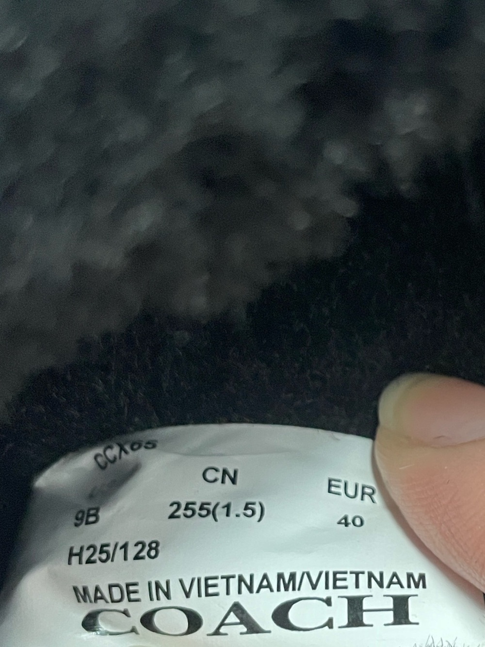 NWOT Coach Sherpa & Suede Signature Flat Mule - Picture 11 of 12